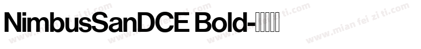 NimbusSanDCE Bold字体转换